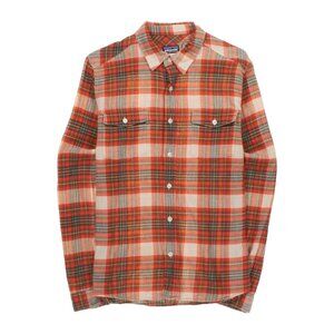 PATAGONIA A/C Steersman Button Down Plaid Shirt Top Sz M